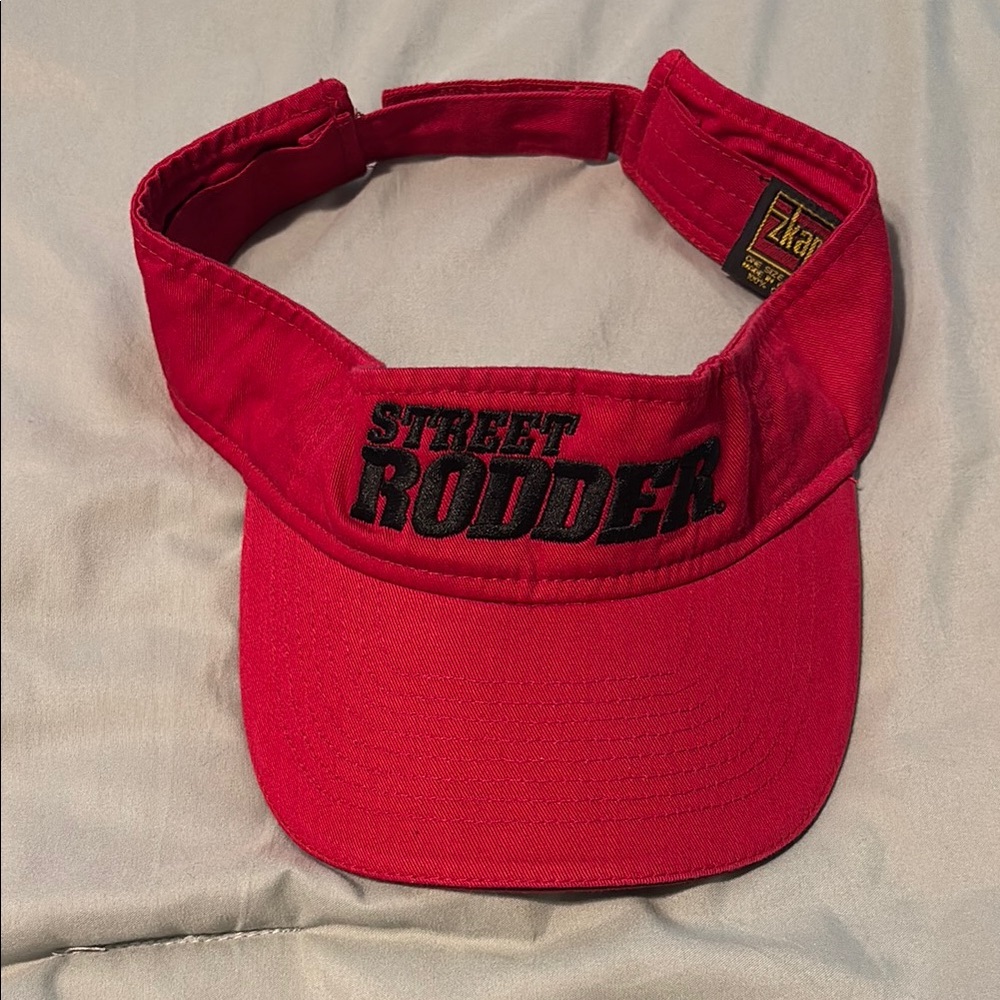 Red Velcro Visor